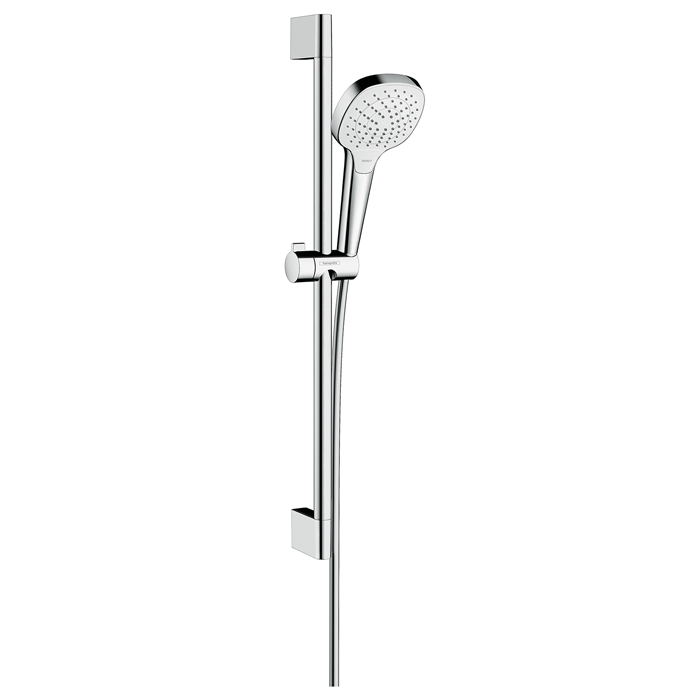 Hansgrohe Croma Select E shower system Vario with Unica shower riser rail