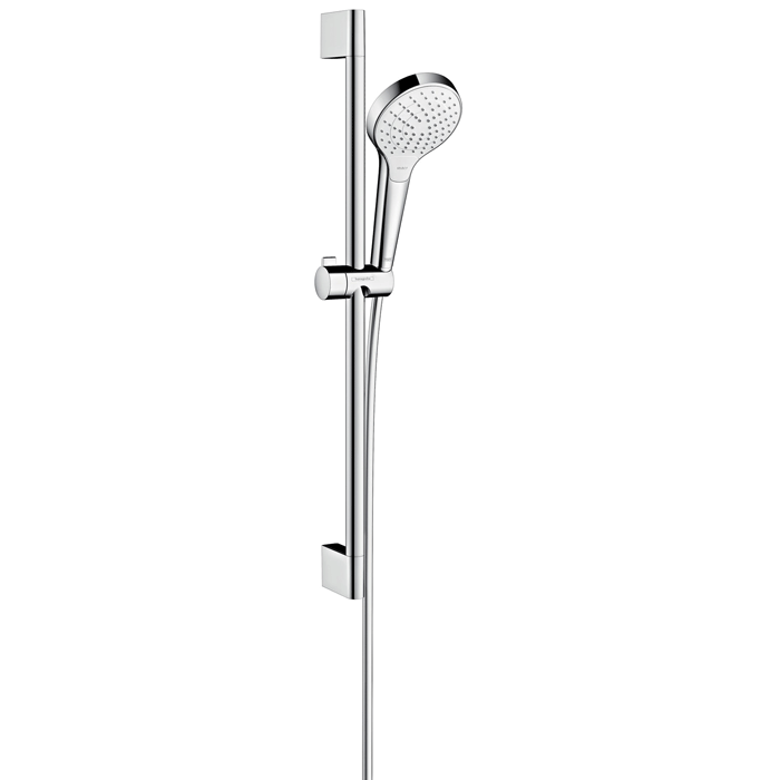 Hansgrohe Croma Select S shower set Vario with EcoSmart with Crometta Unica shower riser rail
