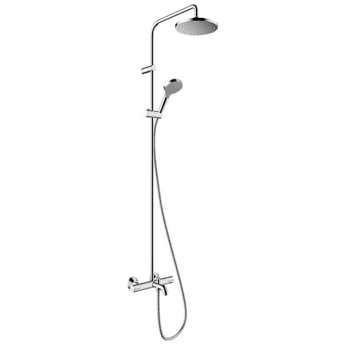 Hansgrohe Vernis Blend showerpipe 200, 1 jet with bath thermostat