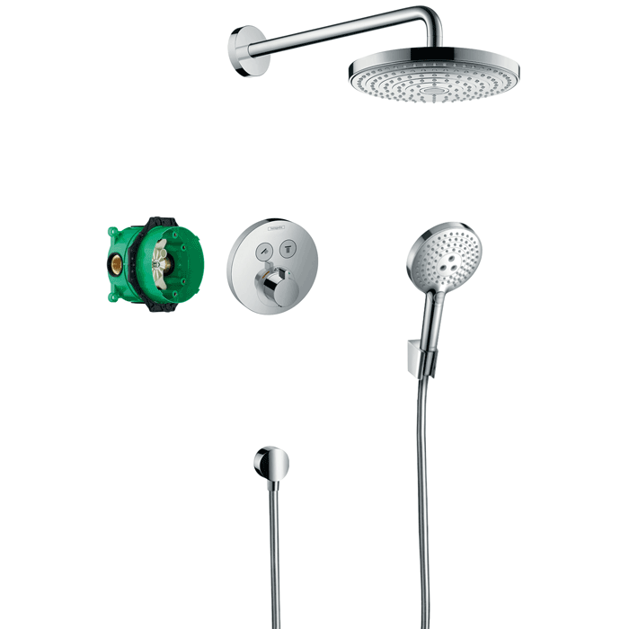 690808 HG RND S/S doucheset shower ch