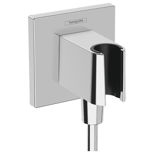 Hansgrohe FixFit E wall connection elbow with hand shower holder