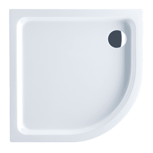 691104 V&B sh.tray O.novo 90X90X6 white