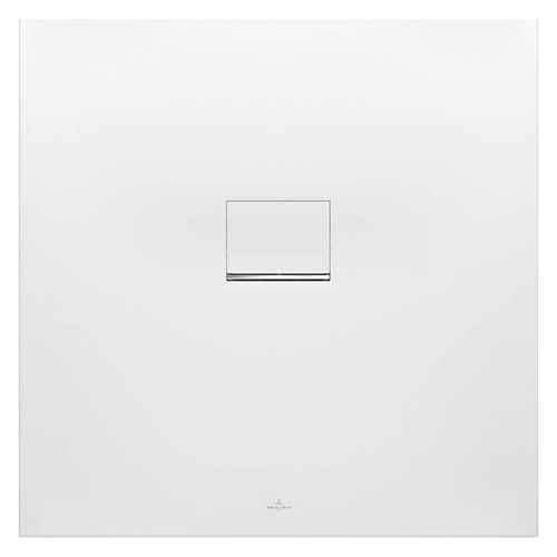 Villeroy &amp; Boch Squaro Infinity douchebak 900 x 800 x 40mm, stone white