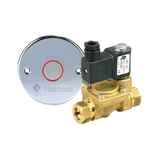 SanPro shower control push button and solenoid valve