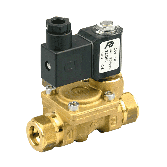 Conti magneetventiel, messing (2 x knel)