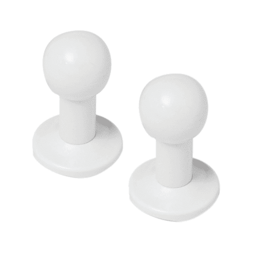 DRL handdoekknop, set van 2 stuks, wit