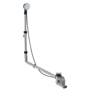 Geberit bath trap with rotating knob and dancer, extended