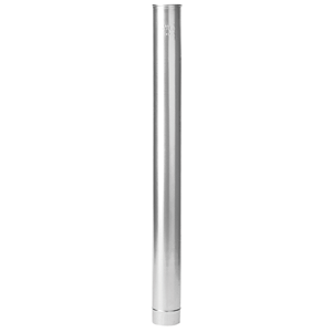 Aluminium rookgas afvoerpijp, 1000 x 110 mm
