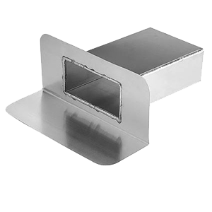 Emergency overflow (flat roof outlet), aluminium 90°