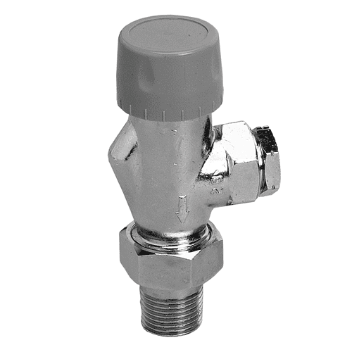 Radson radiator valve 1/2" - inverted right-angled