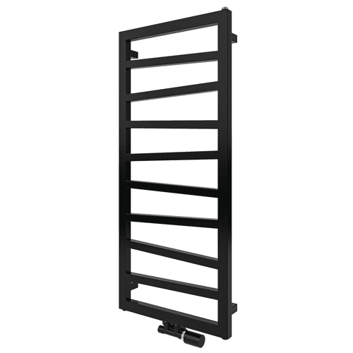 Radson Squasy bathroom radiator, jet black
