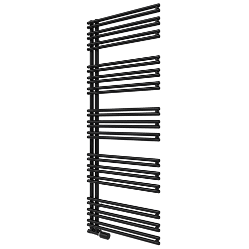 Radson Gate bathroom radiator, jet black