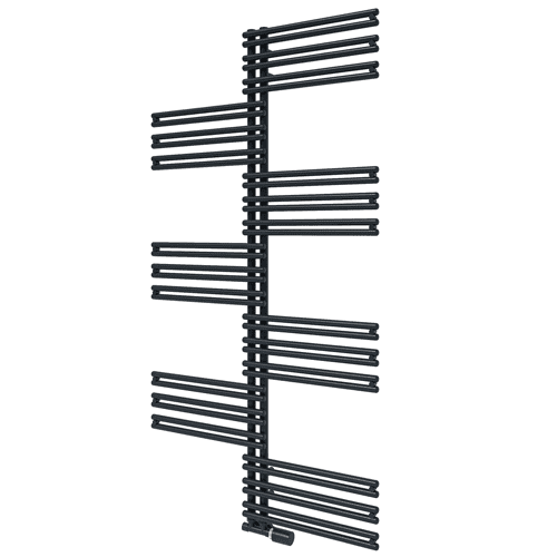 Radson Twist bathroom radiator, anthracite grey