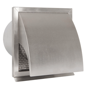 Stainless steel external grille, curved cover