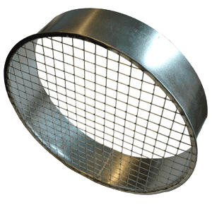 Outflow grille, round