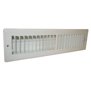 Brink wall grille 305x57 mm, white