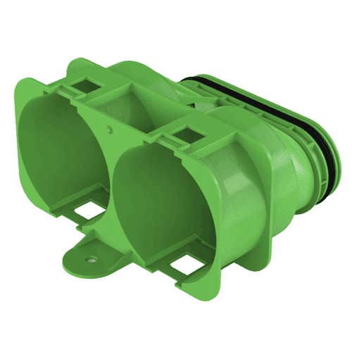 811657 DUCO DF coupling 2 x 90 oval