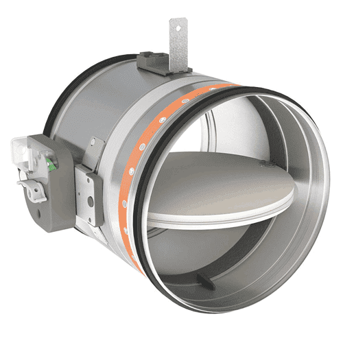Spiralite fire damper manual CR60+MFUS, 100mm