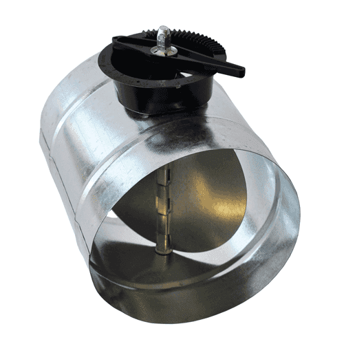 Spiraliet control valve (closed damper leaf, 80%)