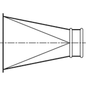 Verloop, rechthoekig naar rond - Hulpstukken instortkanalen ...
