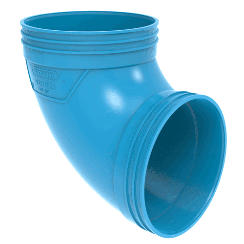 850082 VTZ PVC vent bocht 90gr BL 160 m/m
