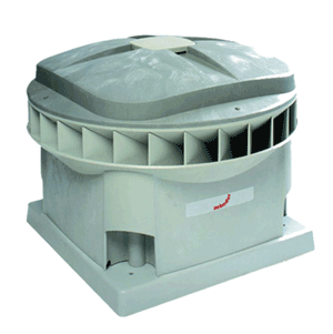 Zehnder roof fan MX - diagonal out flow