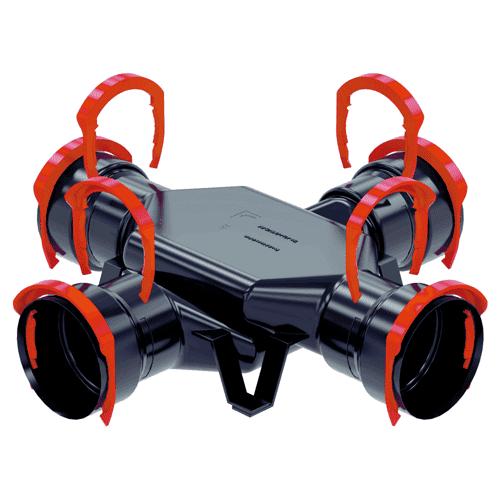 Zehnder ComfoFit kruisstuk Comfotube 90 RLC