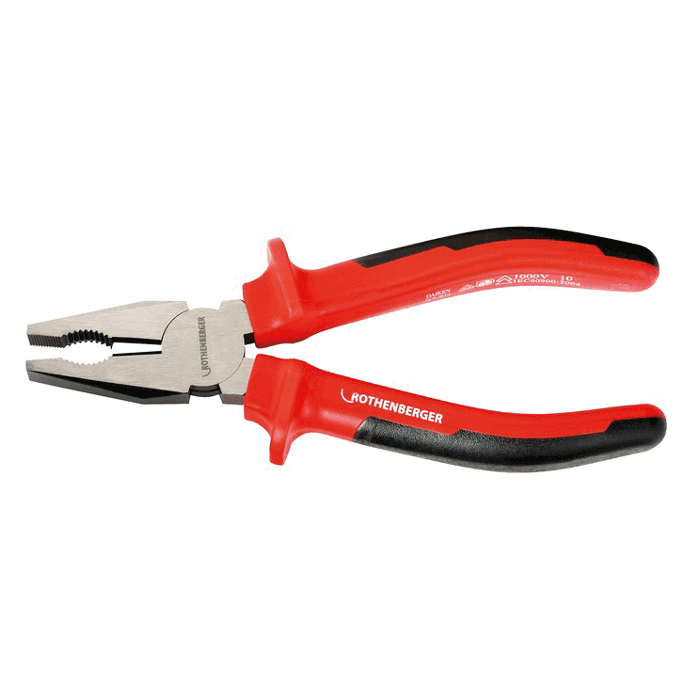 900011 ROT comb.pliers 180mm