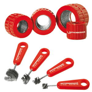 Rothenberger steel wire brushes for cleaning pipes