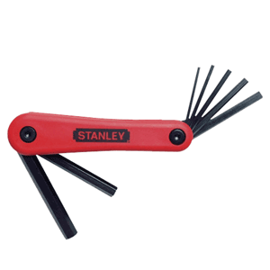 "Stanley" Allen keys in holder, 2.5-10 mm