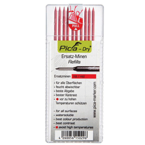 900266 Pica dry res.stift rood (10stk)
