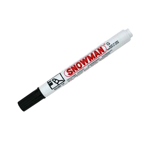 Snowman marker pen, black, waterproof