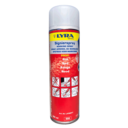 900293 Mark.spray fluorescent red 500ml