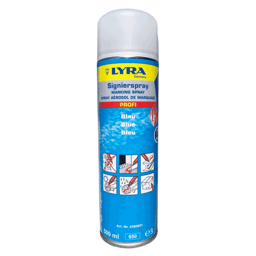 900294 Mark.spray fluoriserend blauw 500ml