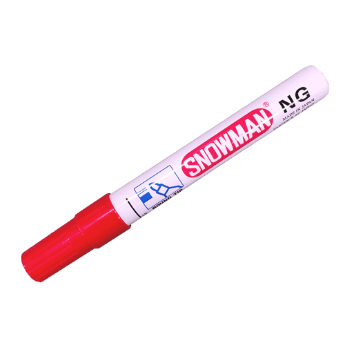 900298 Marker snowman red/Permanent
