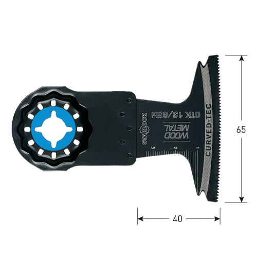 Rotec BIM plunge-cutting saw blade metal, 65mm