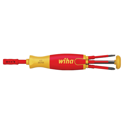 WIHA LiftUp electric screwdriver with 6 bits