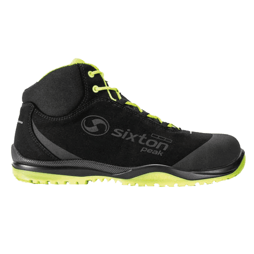 Sixton safety shoes Cuban High S3 - black/yellow