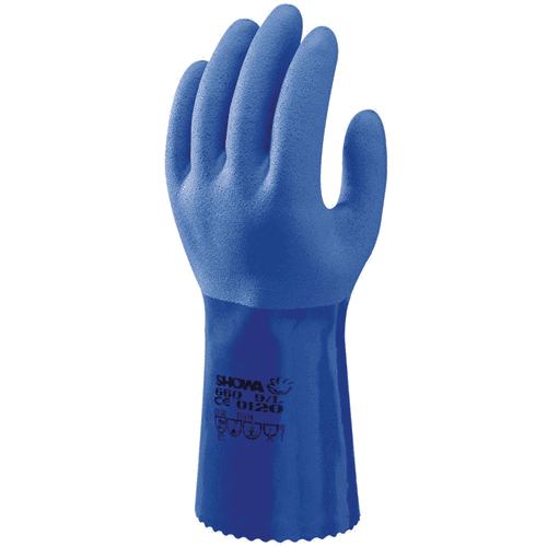 920909 Workglove Showa oilresist. blue M