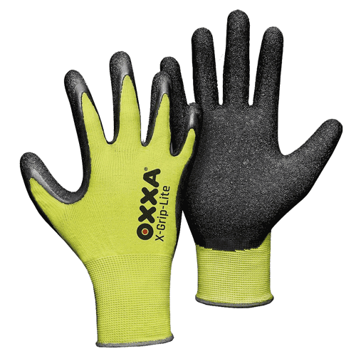 Werkhandschoen X-Grip, geel/zwart