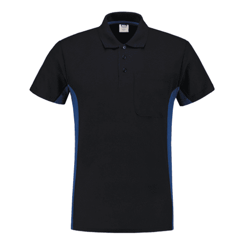 Tricorp polo shirt Bicolor - navy/royal blue