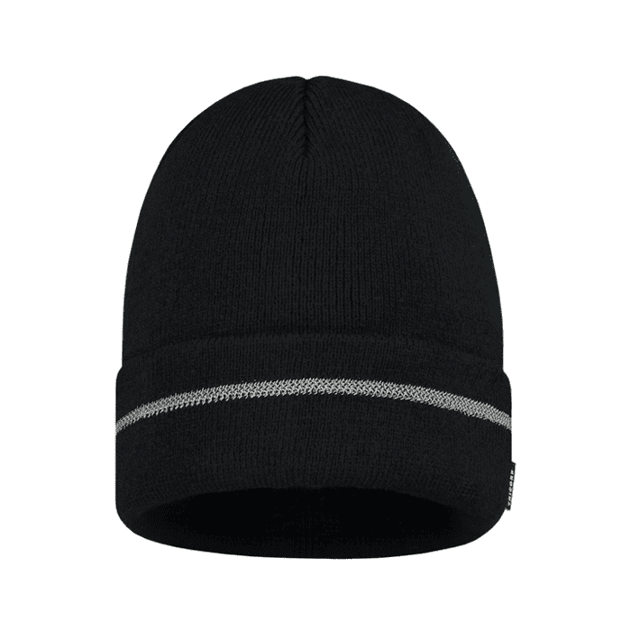Tricorp hat with reflective strip, black