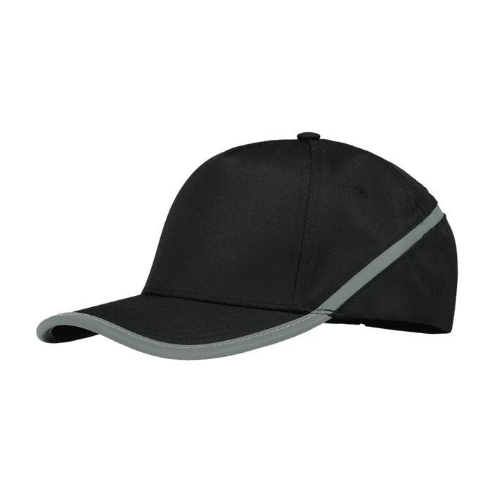 Cap with reflective strip - black (TCP2000)