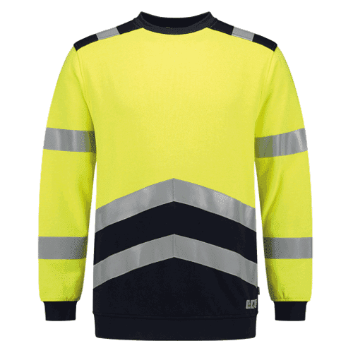 Tricorp sweater Multinorm bi-colour yellow-ink, size XXL