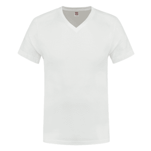 Tricorp T-shirt V-hals fitted - white