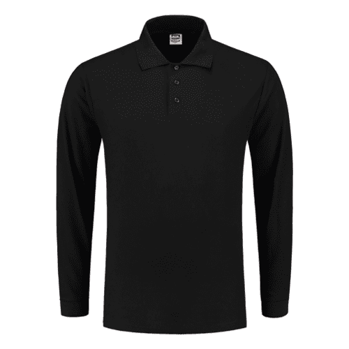 Tricorp polo shirt long sleeves - black
