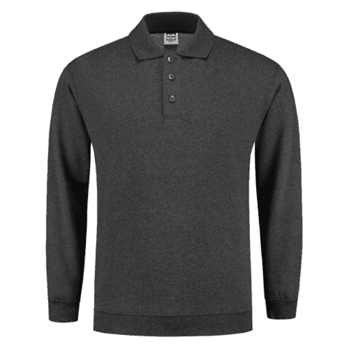 Tricorp polosweater boord - anthracite melange