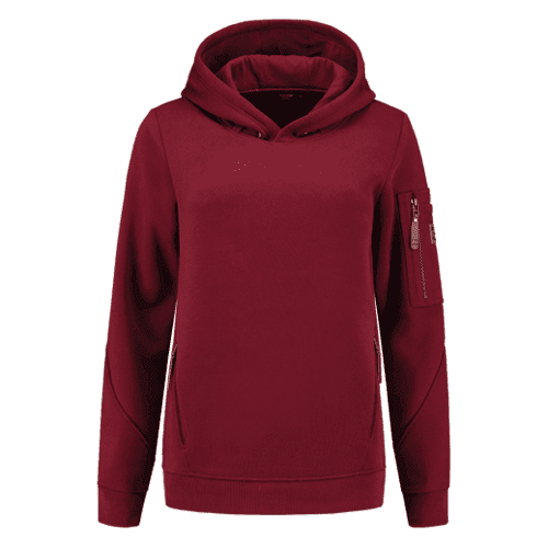 Tricorp Premium sweater met capuchon dames bordeaux, maat XL