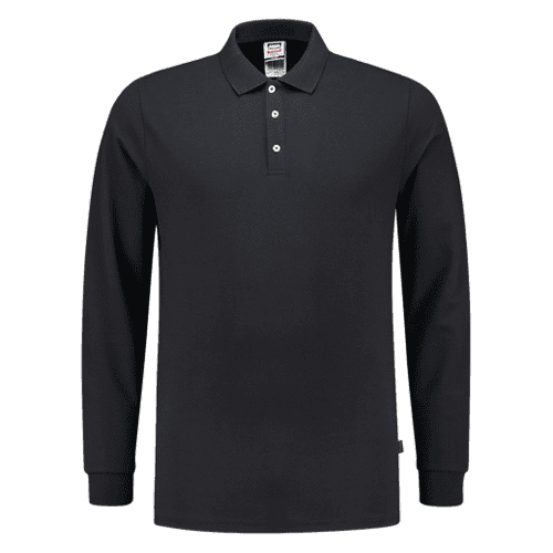 Tricorp poloshirt fitted met lange mouw, navy