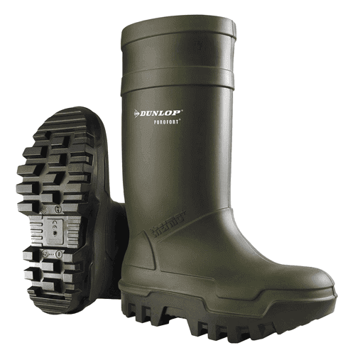 Dunlop werklaarzen Purofort Thermo+ Full Safety S5 - groen